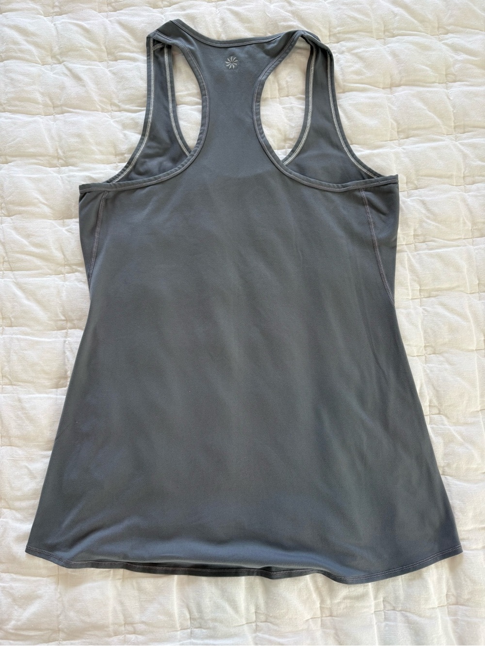 Athleta Gray Racerback Performance Tank - Picture 2 of 2